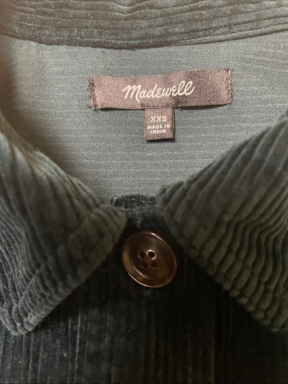 Madewell Corduroy Kentwood Oversize Shirt Jacket - Size XXS